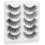 5 Pairs Thick Curly False Eyelashes for Date & Stage Use, Easy Application 9