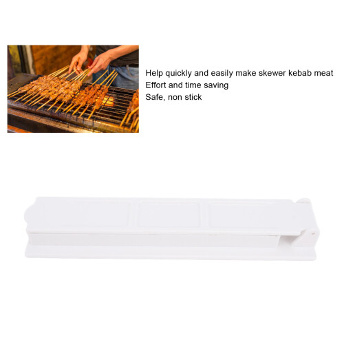 Plastic Kebab Maker Press Handheld Skewer Molding Tool for Barbecue 2