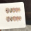 (S) 10Pcs Gold Foil False Nails with Glitter for Wedding 8