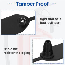 1000 Pcs Plastic Tamper Seals Fire Extinguisher Tags Security Tags Seals Safety Numbered Zip Ties Labels Black