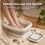 (White, Without Lid) Heated Foot Spa Massager with Foldable Basin 4