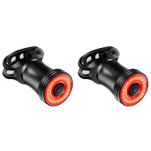 2X Luz Traseira de Bicicleta, Luzes Traseiras de Bicicleta com Sensor de Freio para Passeios Noturnos, Luzes Traseiras de LED para Bicicleta Tipo C