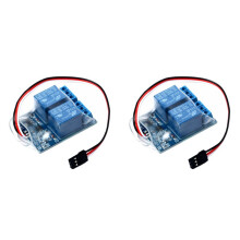 2X 5V 10A Tvåkanalig Industriell PWM-Relämodul med Optokopplare, 2-Vägs Elektronisk Brytare för RC-Flygplan, Drönare