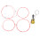 4Pcs Carbon Guitar Strings Set - 4-String Ukulele Red 0.590-0.830mm 2