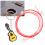 4Pcs Carbon Guitar Strings Set - 4-String Ukulele Red 0.590-0.830mm 7