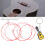 4Pcs Carbon Guitar Strings Set - 4-String Ukulele Red 0.590-0.830mm 9