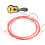 4Pcs Carbon Guitar Strings Set - 4-String Ukulele Red 0.590-0.830mm 13