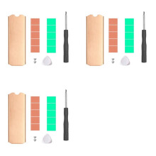 3X Copper M.2 SSD HeatSink Hard Disk Cooler with Thermal Solid State Disk Radiator 0.5mm for M.2 2280 NVMe SSD,TN80
