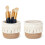 (Coffee) Boho Woven Tassel Basket - Makeup Organizer 4