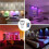 8pcs GU10 Bulbs and 1remote Control with Memory Function 4dynamic Lighting Modes Spotlight 17colors Changeable Spotlight 4