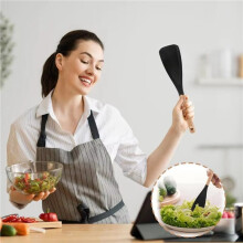 4X Kitchen Spatula Mixing Spatula Spoon Heat-Resistant Non-Stick Cooking Baking and Stirring Food Grade Silicone Tool