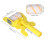 Multifunctional Handheld Paint Edger Roller Brush Kit - White & Yellow 4