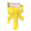 Multifunctional Handheld Paint Edger Roller Brush Kit - White & Yellow 6