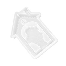 Silicone Resin Mold for DIY Snowman Domino Ornament 1 Piece