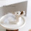 (White, A) Flocking Squirrel Ornaments for Christmas Gifts 2