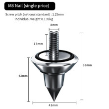 HIFI Audio Speaker Amplifier Shock Absorbing Foot Cone Feet Base Nail Isolation Spikes Stand Pad,8PCS M8 Foot Nail