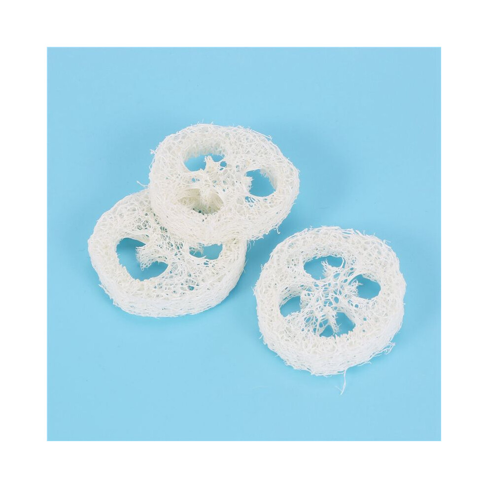 4-6cm Wide 300Pcs/Lot Natural Loofah Slice DIY Customize Soap Tools,Cleaner,Sponge Scrubber,Facial Soap Holder
