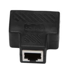 3X 2 Port RJ45 Splitter Adapter LAN Network Ethernet Extender Connector Plug Lot 1Pcs