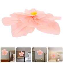 Paper Wall Flowers 3D Crepe Design Bedroom Decor 2 pcs