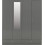 Seconique Denver 4 Door 2 Drawer  Wardrobe - Grey Gloss 4