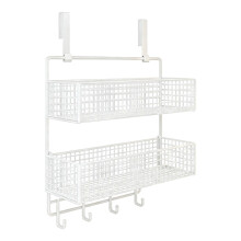 Over-Door Storage Basket 2-Tier Large Capacity