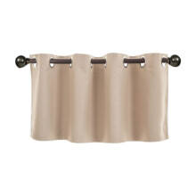 Blackout Curtain with Grommet Top, Beige, 14 x 29 Inch