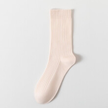 Cotton Striped Mid-Calf Socks Unisex 8 Pairs