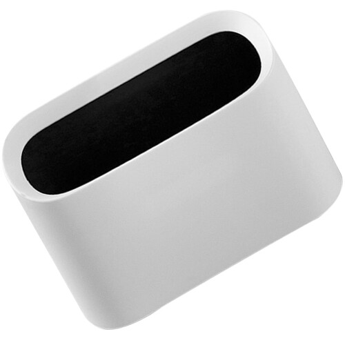 ROSENICE Desk Trash Can White PP Double-Layer 1 Piece