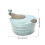 Salad Spinner with Clear Serving Bowl Lettuce Dryer Spinner 5