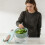 Salad Spinner with Clear Serving Bowl Lettuce Dryer Spinner 7