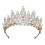 (O) Bride Crystal Flower Crown - Wedding Hair Accessory 5