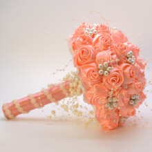 Königlicher Brautstrauß aus Seidenrosen für Hochzeit & Quinceañera