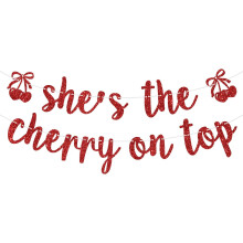 Gouden glitter dansbanner 'When I Dip You Dip We Dip'