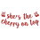 Gouden glitter dansbanner 'When I Dip You Dip We Dip' 1