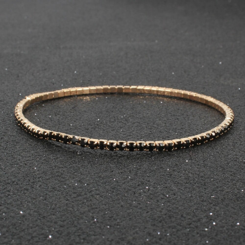 Mehrfarbiges Strass-Stretcharmband für Damen
