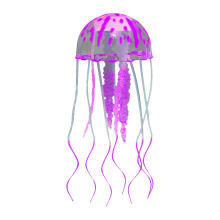 Méduse décorative phosphorescente, 18 cm, ornement flottant fluorescent, accessoire de piscine étanche, PVC écologique