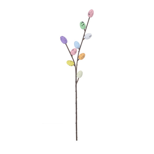 Spring Easter Egg Floral Picks 11 inch Pastel Artificial