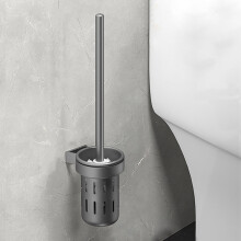 Deluxe Stainless Steel Toilet Brush with Long Handle & Compact Design – Compatible with Standard Rims