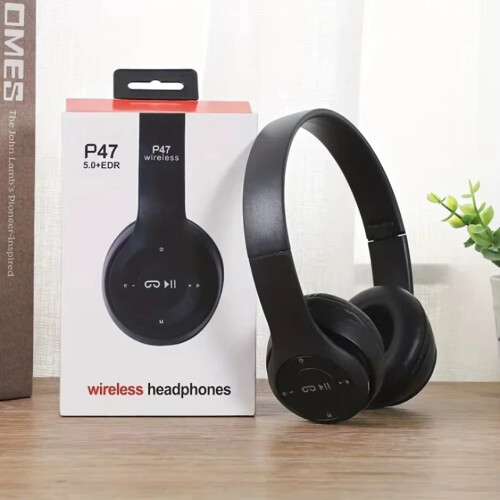 Foldable Headmounted Wireless Bluetooth 5.0 Headset For Bluetooth connection TF Card Wired Connection