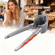 Alloy Nut Cracker for All Nuts – Walnut, Pecan, Hazelnut, Almond, Chestnut – Non-Slip, High-Durability Shelling Tool