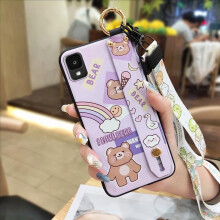 Silicone Phone Case Compatible with TCL 30Z/30LE/T602DL – Shockproof, Kickstand, Wrist Strap, Anti-dust, Anti-knock