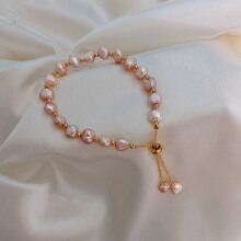 Pulsera vintage barroca de perlas para mujer