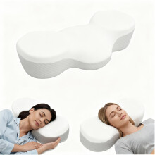 Cervical Pillow Ultra Soft Cloud-Like Ergonomic Contour Grey