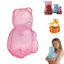 Clear Bear-Shaped Candy Container 13 in