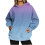 Women's Plus Size Gradient Hoodie Long Sleeve Sweatshirt 1