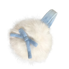 Paraorecchie morbidi in peluche con fiocco per donne, ragazze e adolescenti, accessori invernali caldi e resistenti al freddo, ideali per attività