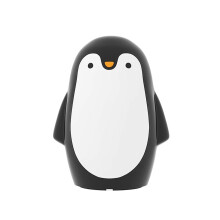 Penguin Bottle Opener - Automatic Push Down Stainless Steel Cap Opener, Portable Penguin-Shaped Opener for Home, Bar & Camping White