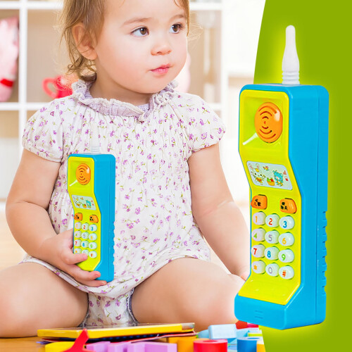 Educational Toy Phone with Music Lights Sounds Interactive