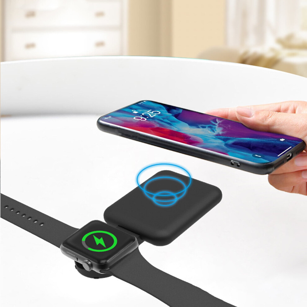 15W Wireless Fast Charger For Smartphones And Smartwatches, Foldable Design, Type-C Input, Magnetic Charging For Bluetooth Earbuds 9448483499118