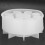 Silicone Lipstick Storage Box Mold 14cm Diameter Transparent 8
